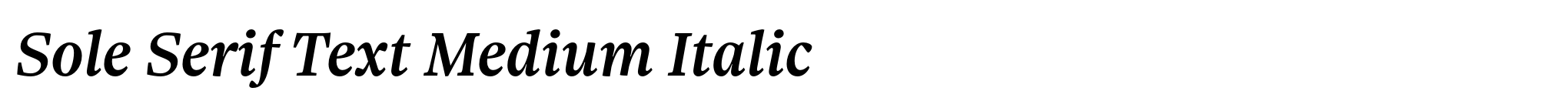 Sole Serif Text Medium Italic image
